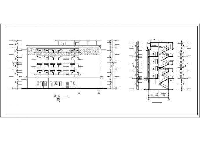 某工业区宿舍建筑施工CAD设计图_图1
