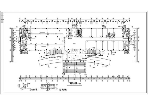 17112平米办公楼全套建筑设计施工图纸-图二