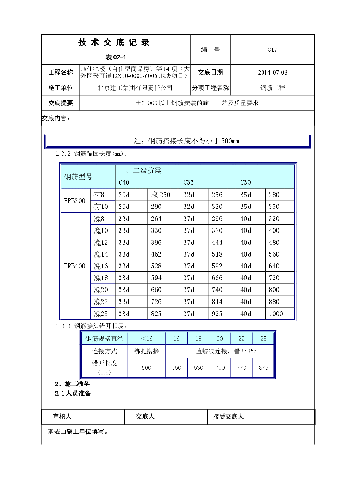 地上钢筋安装技术施工方案-图二