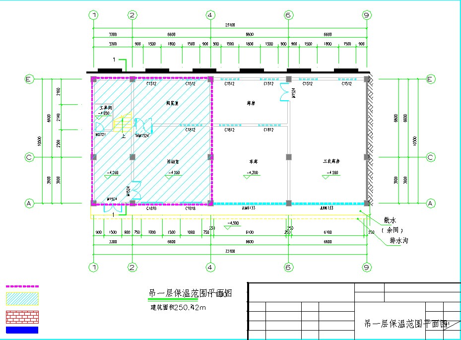 某市地区一层办公楼建筑施工全套CAD图纸