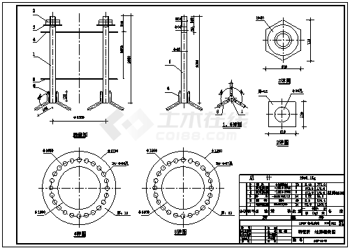 110KV输电线路钢管杆设计图纸-图二