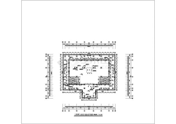 某园林多座古建筑平剖面图纸-图一