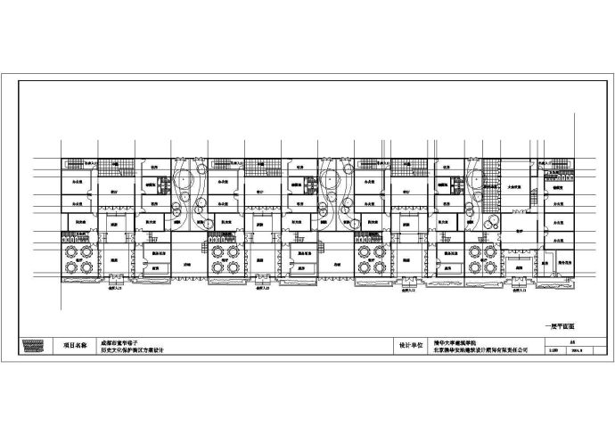 某仿古会所建筑施工布置图_图1