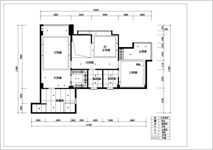 叠层花园洋房室内精装修cad施工设计图_图1