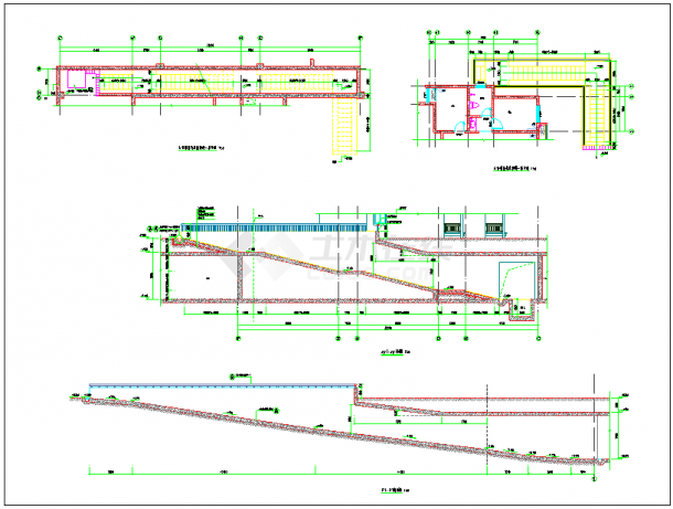 框架结构地下一层车库建筑、结构施工图纸-图一