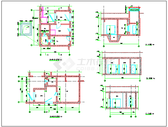 框架结构地下一层车库建筑、结构施工图纸-图二