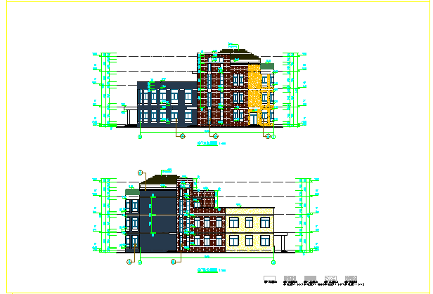 三层砼框架结构幼儿园建筑结构施工图纸_图1