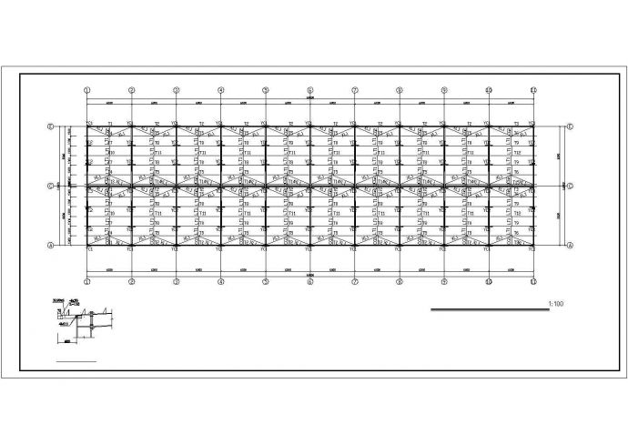 某地16米门式轻钢结构设计图_图1