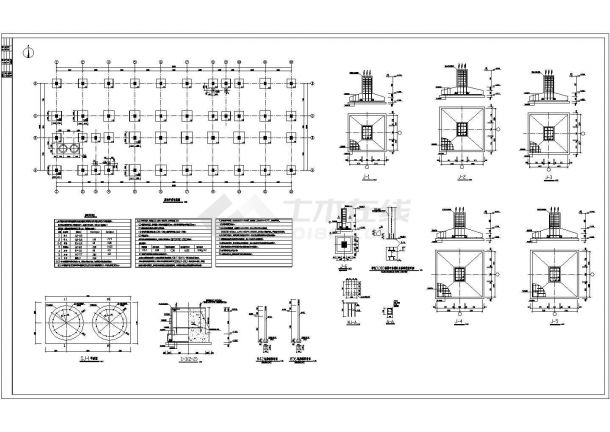 【河南】信阳三层工业钢框架厂房结构施工图-图二