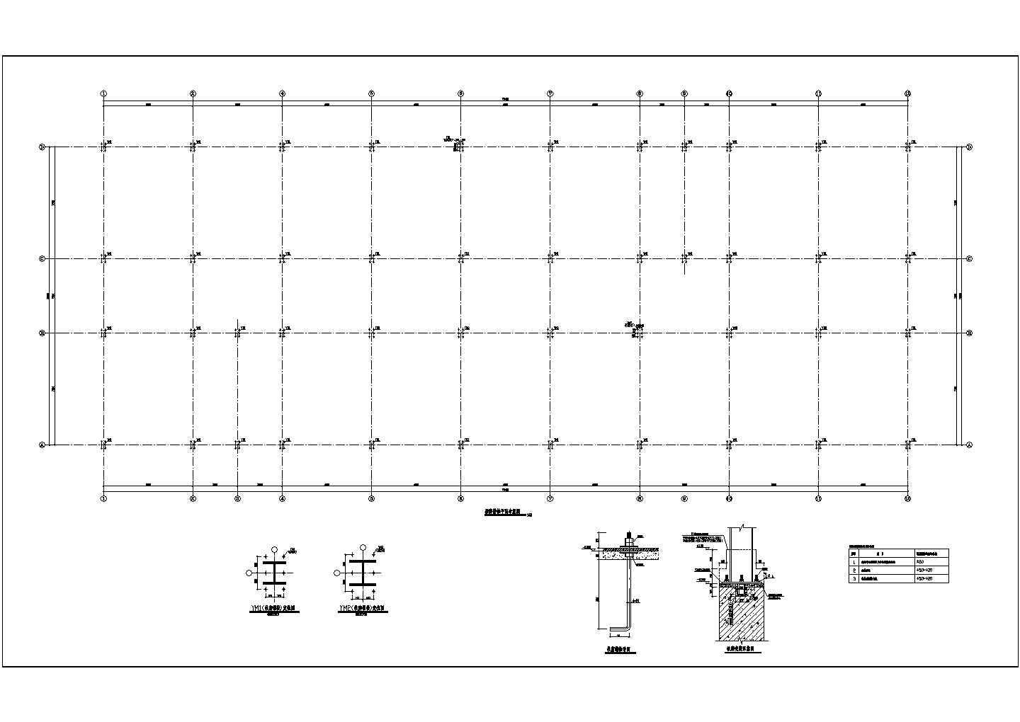 【河南】信阳三层工业钢框架厂房结构施工图