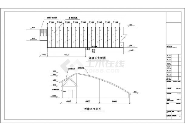 温室大棚cad规划参考图