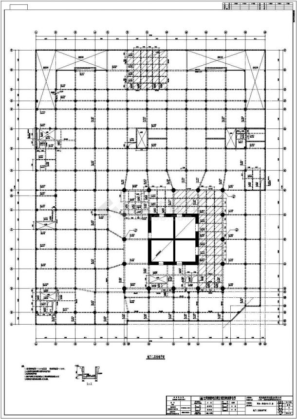 【西安】某项目筒体结构商住楼结构施工图-图一