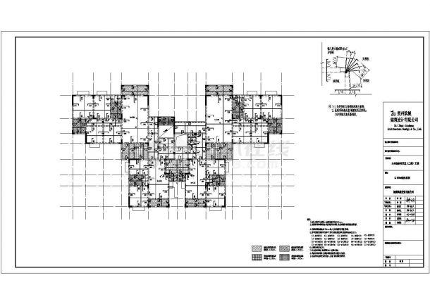 某地下3层地上7层商住楼结构设计施工图-图一