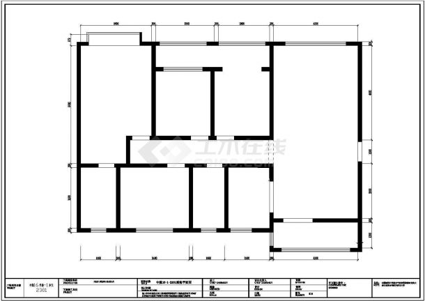 【洛阳】140平方四室两厅中式装修标准平面图纸（含效果图和灯具图库）-图二