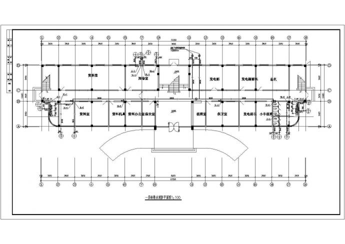 某地五层办公楼建筑给排水设计施工图_图1