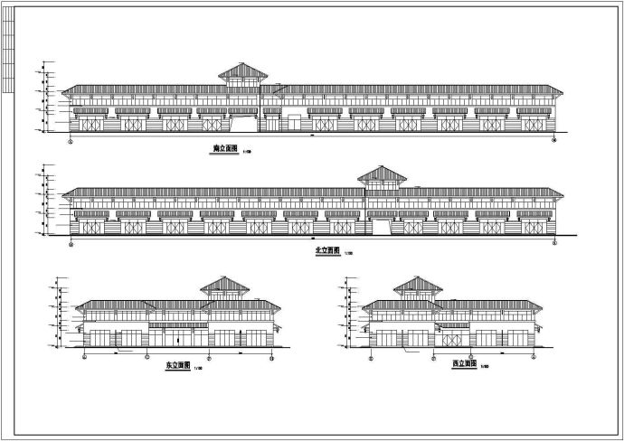 中源某商贸城全套建筑设计施工CAD图_图1