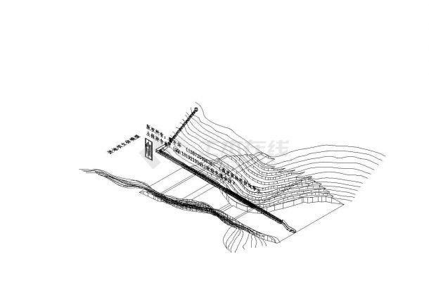 某淤地坝标准立体  三维模型设计-图二