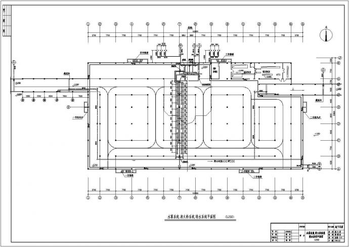 某地下汽车库建筑给排水设计施工图_图1