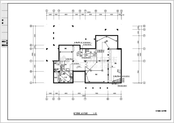 某地2层砖混结构别墅电气设计施工图-图一