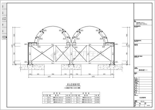 3D3S钢结构电梯井CAD平面布置参考图-图一