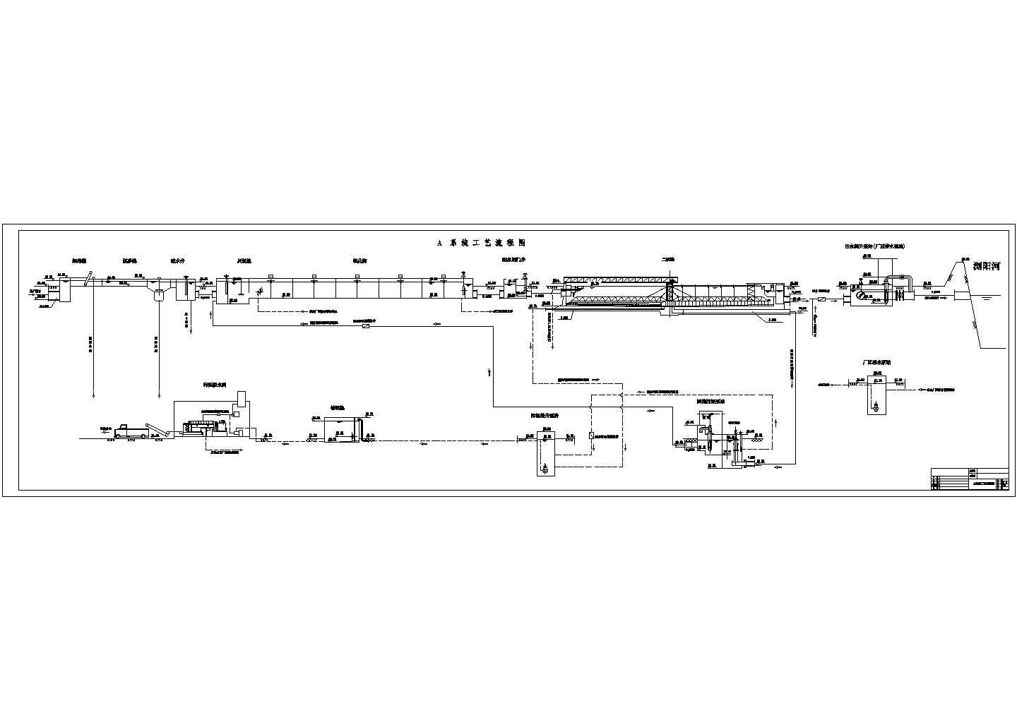 某工厂污水处理工艺及土建详图