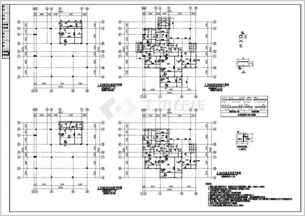 框架结构别墅建筑、结构设计施工图-图二