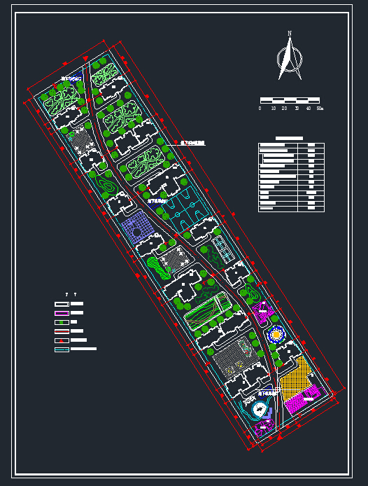 居住小区规划平面图CAD图纸_图1