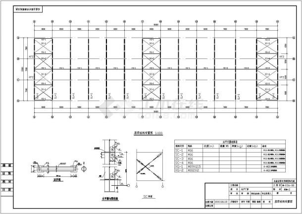某21米跨工业厂房钢结构设计施工图-图二