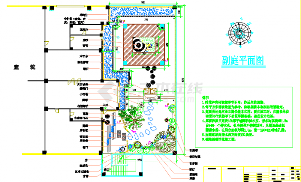 【上海】某别墅屋顶花园景观施工图-图二