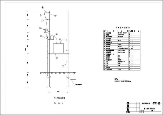 涡河近期治理工程闸门电气布置设计图_图1