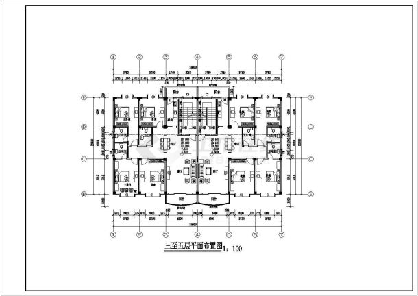 某地区精美小型住宅cad详细建筑图-图二