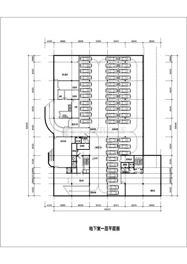 某地区典型的酒店建筑施工CAD详图-图一