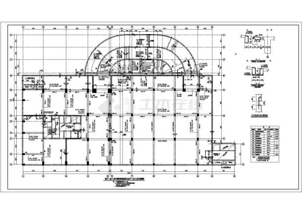 某地20层框架核心筒结构办公楼结构施工图-图二