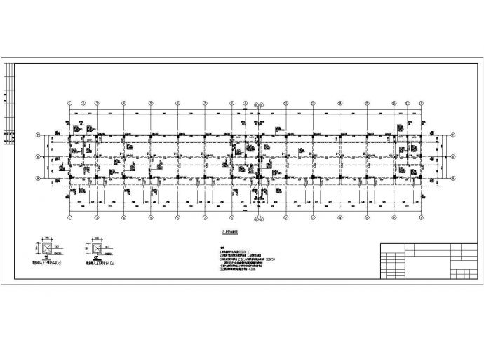 某五层框架商住楼结构设计施工图纸_图1