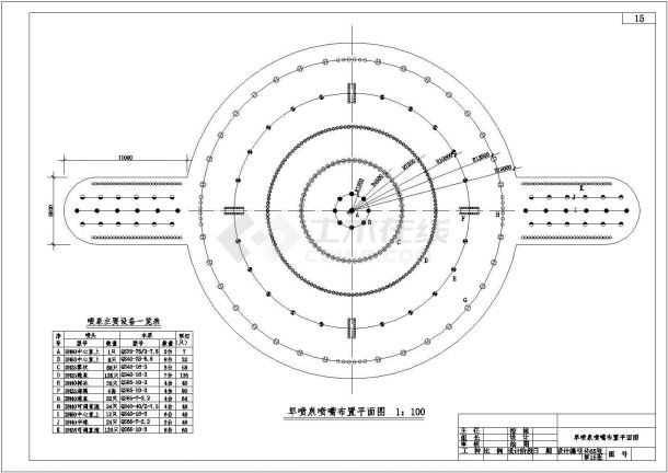 某地世纪广场及中心路景观工程设计cad全套施工图-图二