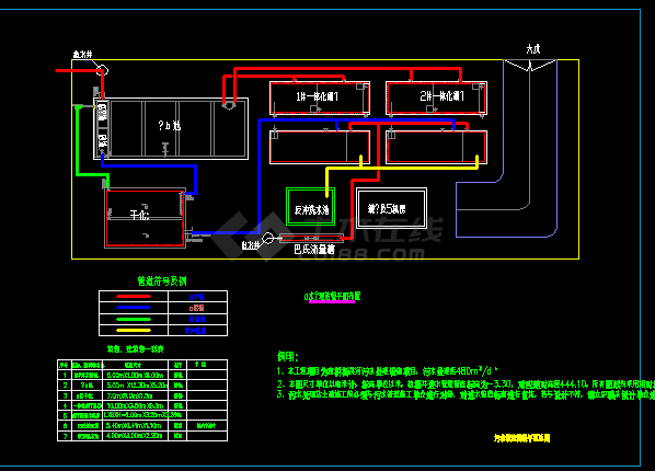 四川河道污水处理设施施工图-图二