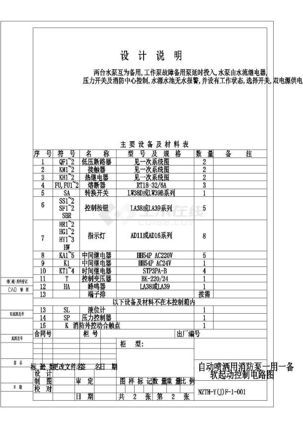 某房产公司开发小区低压配电设计cad全套电气施工图-图一