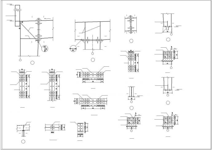 某钢结构厂房CAD图_图1