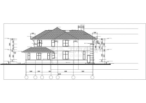 某精致的别墅建筑施工CAD设计图-图一