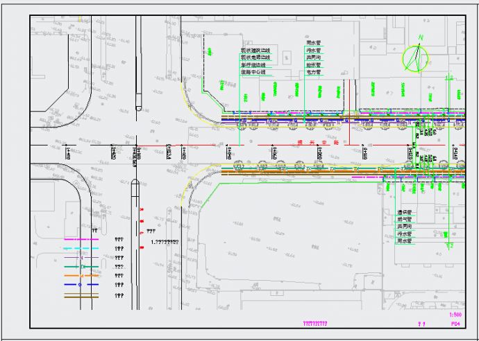 耨市城区主干道道路整治提升工程--道路管线_图1