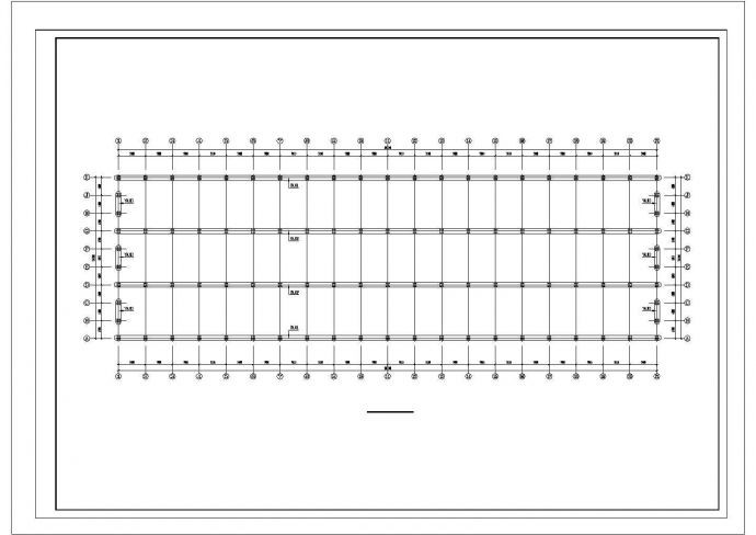 工业厂结构施工CAD设计图_图1