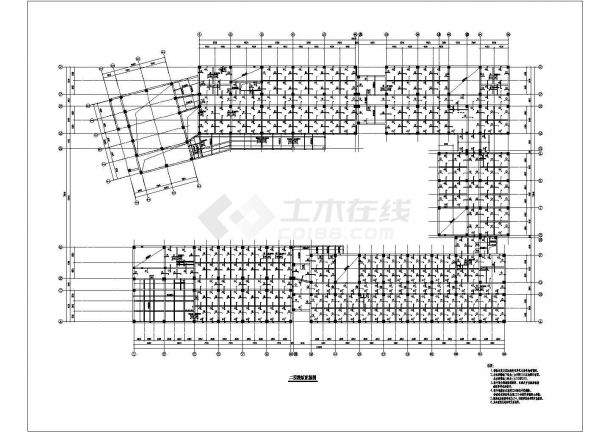 北京某高校的公共教学楼建筑、结构施工图-图二