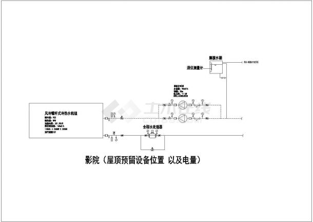 某市七层超市采暖规划设计CAD图纸-图二