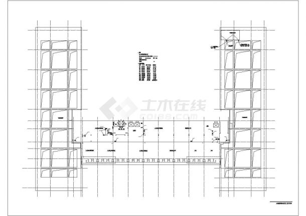 17层框架结构宾馆建筑cad施工图纸-图一