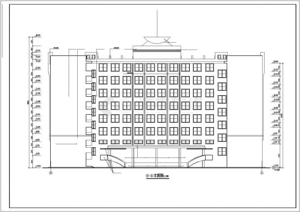 学校综合楼CAD设计图-图二