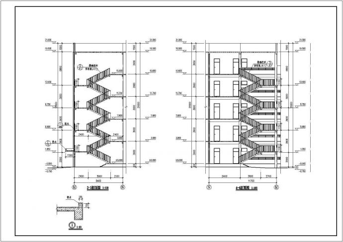 某学校建筑CAD施工图纸（全套）_图1