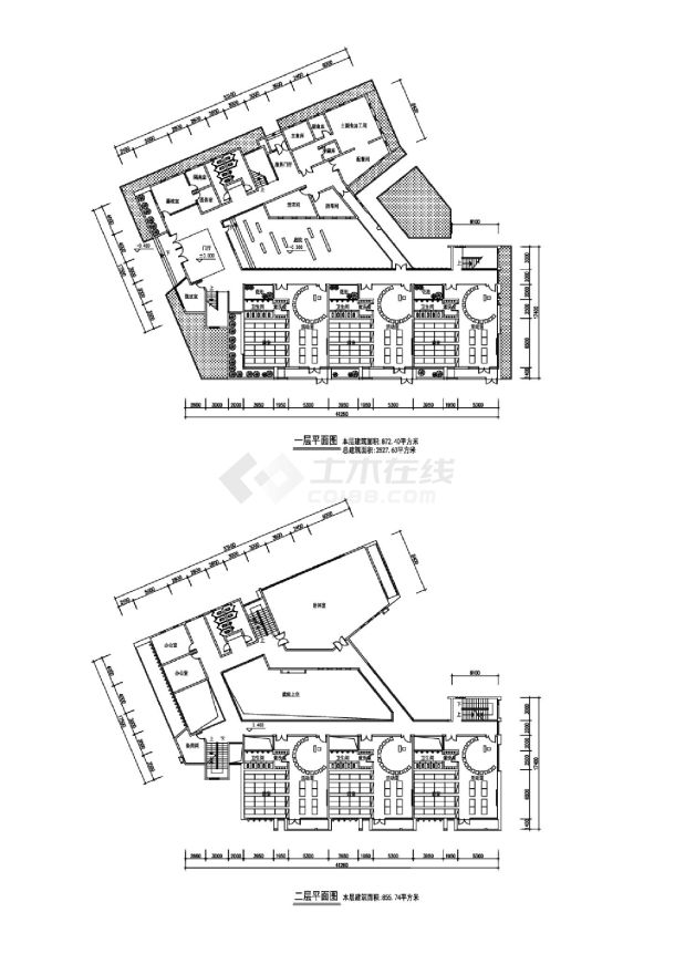 某住宅区多层幼儿园建筑平面图-图二