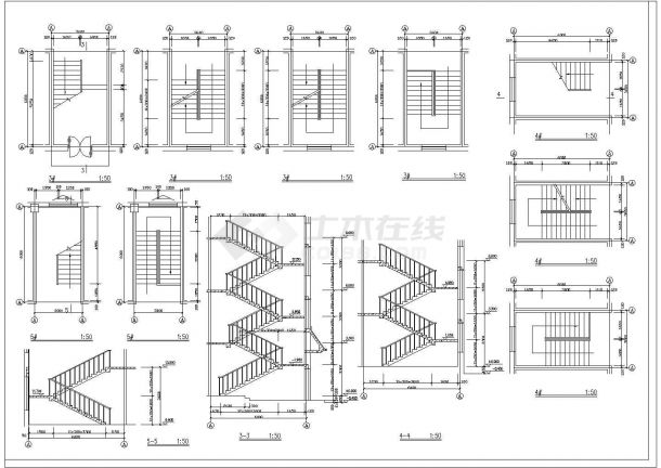比较齐全的一套学校建筑CAD施工图（含建筑设计总说明）-图一