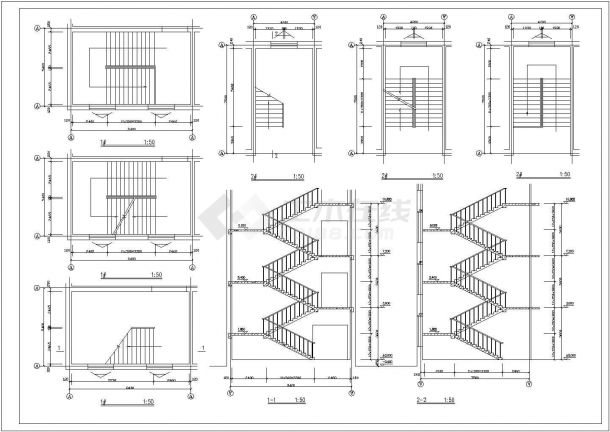 比较齐全的一套学校建筑CAD施工图（含建筑设计总说明）-图二