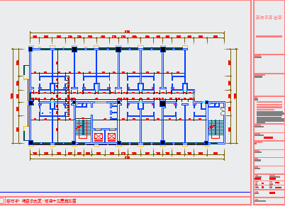 商业宾馆室内电气设计分布图_图1